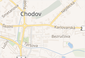 Havlíčkova v obci Chodov - mapa ulice