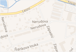 Nerudova v obci Chodov - mapa ulice