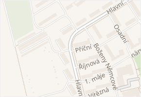 Příční v obci Chodov - mapa ulice