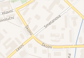 Smetanova v obci Chodov - mapa ulice