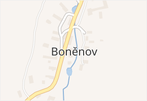 Boněnov v obci Chodová Planá - mapa části obce