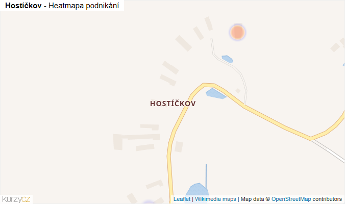 Mapa Hostíčkov - Firmy v části obce.