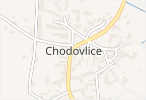 Chodovlice v obci Chodovlice - mapa části obce