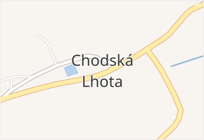 Chodská Lhota v obci Chodská Lhota - mapa části obce