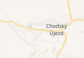 Chodský Újezd v obci Chodský Újezd - mapa části obce