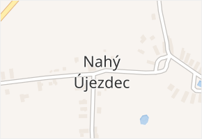 Nahý Újezdec v obci Chodský Újezd - mapa části obce