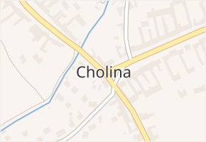 Cholina v obci Cholina - mapa části obce