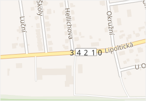 Lipoltická v obci Choltice - mapa ulice