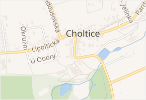 nám.Sv.Trojice v obci Choltice - mapa ulice