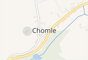 Chomle v obci Chomle - mapa části obce