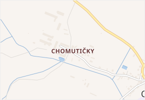Chomutičky v obci Chomutice - mapa části obce