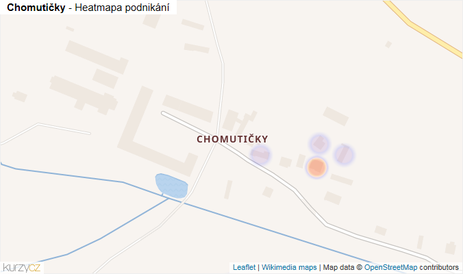 Mapa Chomutičky - Firmy v části obce.