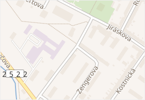 akademika Heyrovského v obci Chomutov - mapa ulice