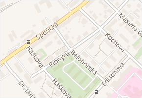 Bělohorská v obci Chomutov - mapa ulice