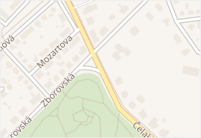 Čelakovského v obci Chomutov - mapa ulice