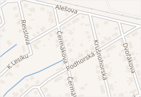 Čermákova v obci Chomutov - mapa ulice