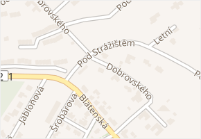 Dobrovského v obci Chomutov - mapa ulice