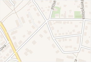 Dostojevského v obci Chomutov - mapa ulice