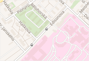 Edisonova v obci Chomutov - mapa ulice