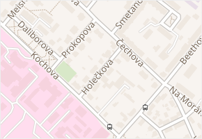 Holečkova v obci Chomutov - mapa ulice