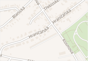 Hraničářská v obci Chomutov - mapa ulice