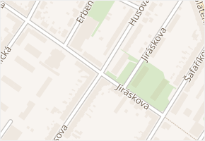 Husova v obci Chomutov - mapa ulice