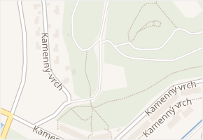 Kamenný vrch v obci Chomutov - mapa ulice