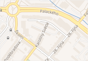 Karolíny Světlé v obci Chomutov - mapa ulice