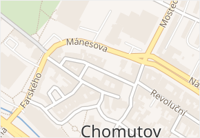 Klostermannova v obci Chomutov - mapa ulice