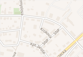 Krokova v obci Chomutov - mapa ulice