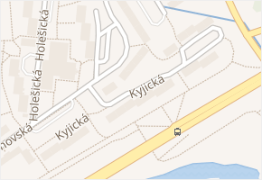 Kyjická v obci Chomutov - mapa ulice