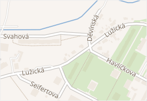 Lužická v obci Chomutov - mapa ulice