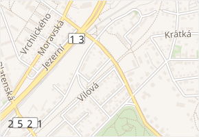 Macharova v obci Chomutov - mapa ulice