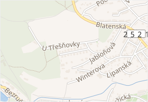 Na Lucině v obci Chomutov - mapa ulice
