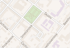 náměstí T. G. Masaryka v obci Chomutov - mapa ulice