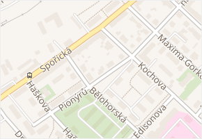 Pionýrů v obci Chomutov - mapa ulice