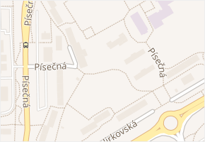 Písečná v obci Chomutov - mapa ulice