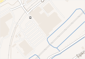 Pražská v obci Chomutov - mapa ulice