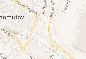 Příkopy v obci Chomutov - mapa ulice