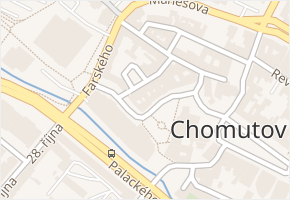 Puchmayerova v obci Chomutov - mapa ulice
