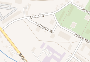 Seifertova v obci Chomutov - mapa ulice