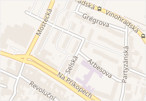 Selská v obci Chomutov - mapa ulice