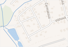 U Filipových rybníků v obci Chomutov - mapa ulice