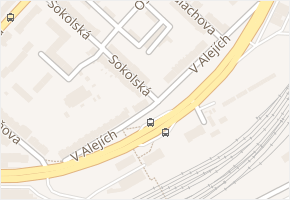 V Alejích v obci Chomutov - mapa ulice
