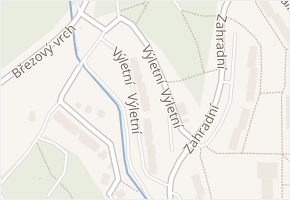 Výletní v obci Chomutov - mapa ulice