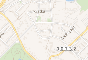 Želivského v obci Chomutov - mapa ulice