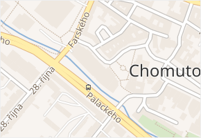 Žižkovo náměstí v obci Chomutov - mapa ulice