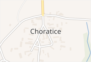 Choratice v obci Choratice - mapa části obce
