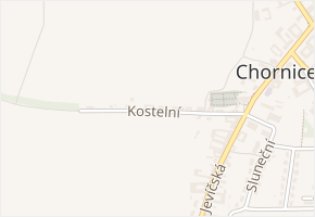Kostelní v obci Chornice - mapa ulice