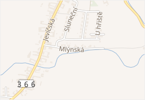 Mlýnská v obci Chornice - mapa ulice